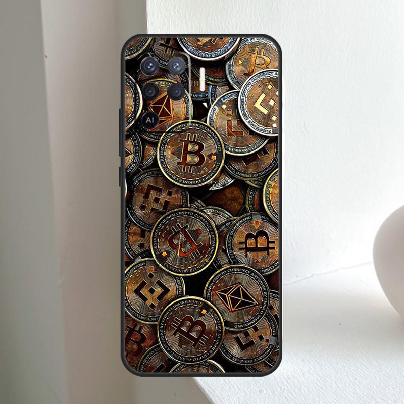 Чехол Bitcoin BTC Для OPPO A96 A76 A16 A5 A6 Pro A15 A17 A57 A18 A38 A58 A78 A98 A54 A74 A94 A40 A60 A80