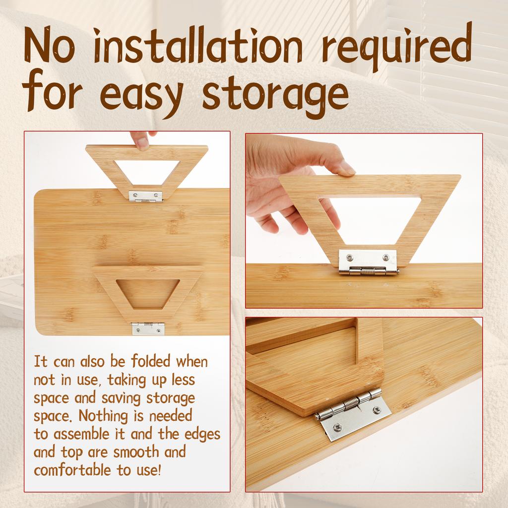 Складной поднос для дивана Деревянный столик на подлокотник дивана Подстаканник Поднос Зажим для дивана Боковой столик Поднос на подлокотник дивана для еды чашек напитков