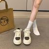 Hong Kong Style Versatile Little White Shoes Women's Spring and Autumn High-end Thick Baseplate Shoes 2025 New Casual Sports Shoes Women