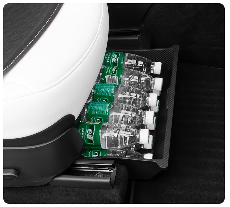 Скрытый ящик для хранения вещей под сиденьем Tesla Model Y