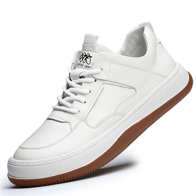 Кеды мужские модные туфли мужские кожаные с кривым носком дышащие повседневные туфли весенние новые мужские туфли универсальные европейская станция модные мужские