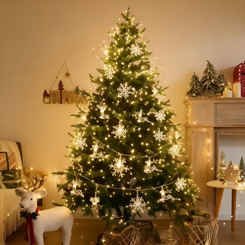 Christmas Tree Light String Deer Shaped Decorative Light Battery Powered,new Year Lamp,new Year Decoration,Indoor Holiday Decoration