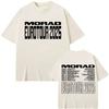 Rapper Morad Tour 2025 Double Sided Print T Shirts Men Women Fashion Hip Hop Short Sleeve Tshirt Summer Casual Cotton Tshirts
