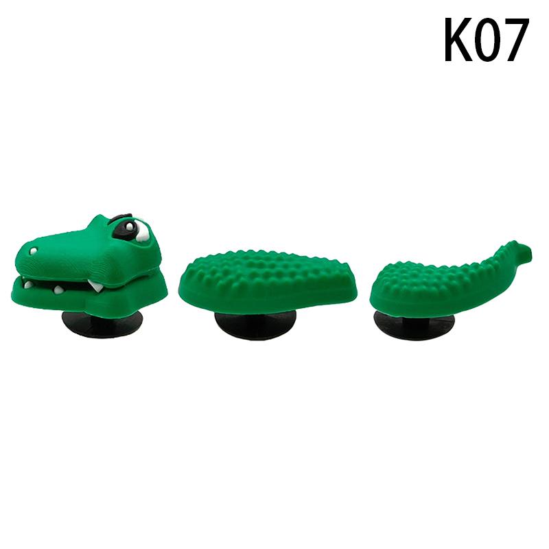 1 комплект поддельных мультяшных китайских драконов из ПВХ с отверстиями для обуви, сделай сам, забавные аксессуары для обуви, украшения в виде крокодиловой змеи, пряжка, подарок