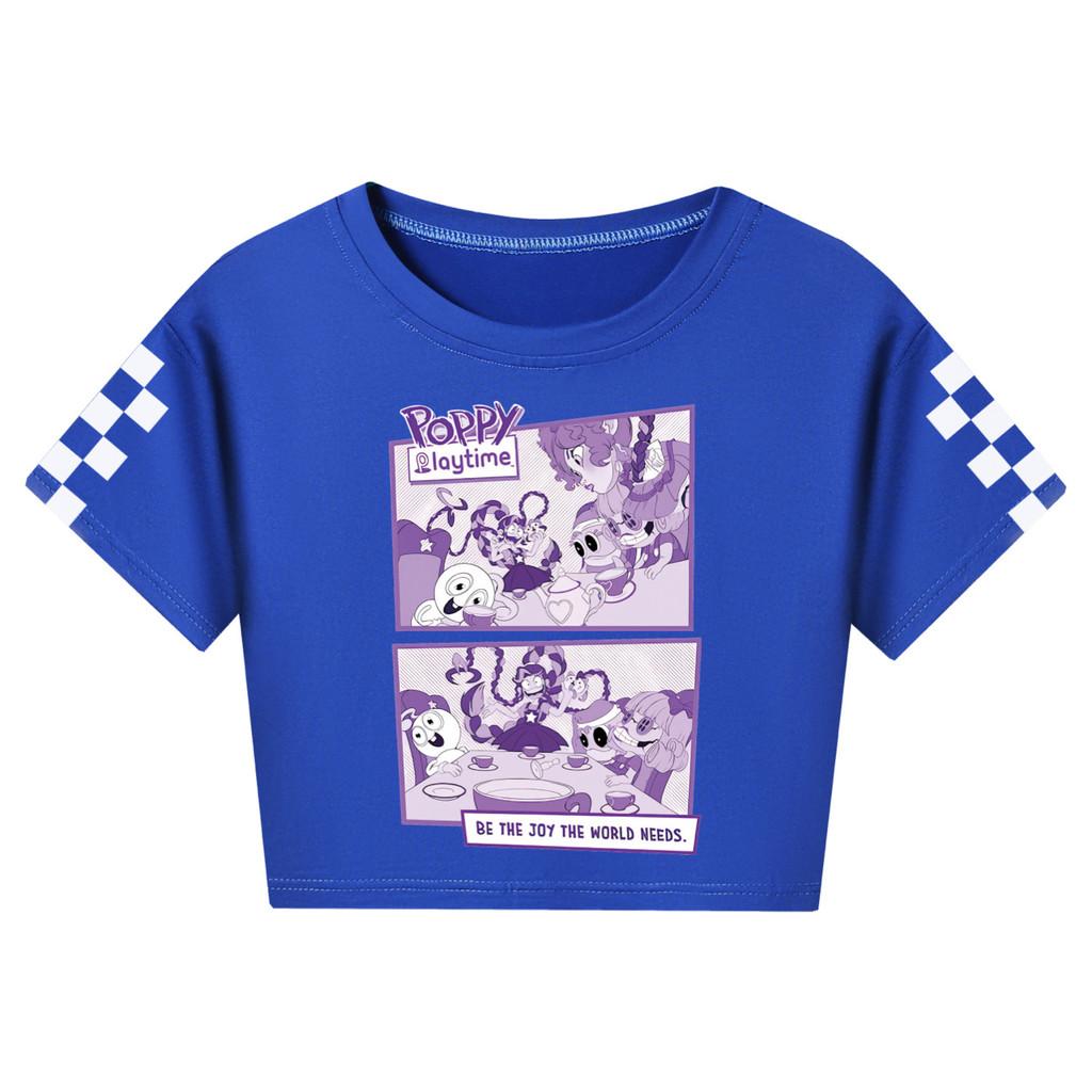 5632 Kids Girls Lily Lovebraids Print Slim Fit Short T-Shirt