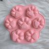 Silicone Cat Paw Molds Elegant Chocolate Cookie Mold For Baking Non-Stick Dog Treat Molds Suitable For Microwave Oven