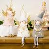 Christmas Tree Ornament Deer Angel Doll Design Hanging Ornament Party Home Wall Door Hanging Ornament