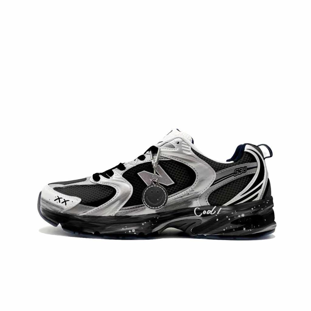 New Balance NB 530 Mesh, Synthetic Leather Cushioning Abrasion Resistant Breathable Low top Running Shoes Unisex MR530SG(Team603-)
