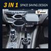 3 In 1 Mintiml Car Cup Holder Expander Adapter Slip-proof Car Truck Drink Cup Holders With Wireless Charging Board