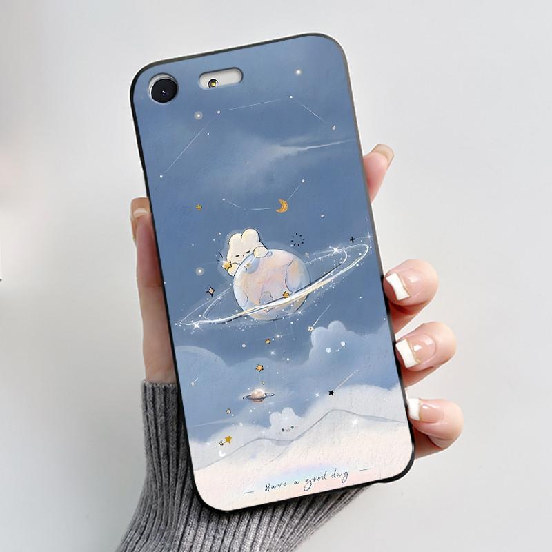 Чехол для Sony Xperia XZ Premium G8142 G8141 Чехол Эстетичный Модный Милый Кот Астронавт Ударопрочный Черный Силикон Мягкий ТПУ Чехол