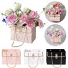 4Pcs Creative Hand Bag Shape Rose Flower Packaging Box Flower Shop Wedding Valentine's Day Birthday Gift Wrapping Paper Bag