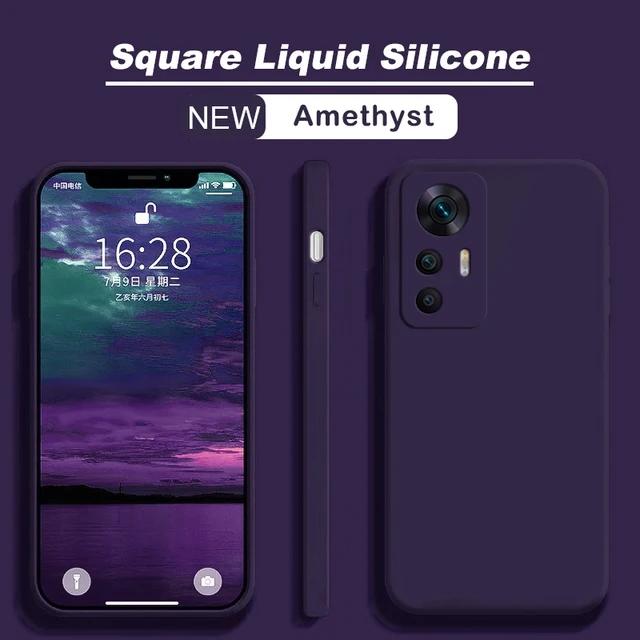 Квадратный жидкий силиконовый чехол для телефона Xiaomi Mi 12T 12 12S 12X Mi12 Pro Ultra Lite, мягкий чехол для Xiaomi 13T Pro