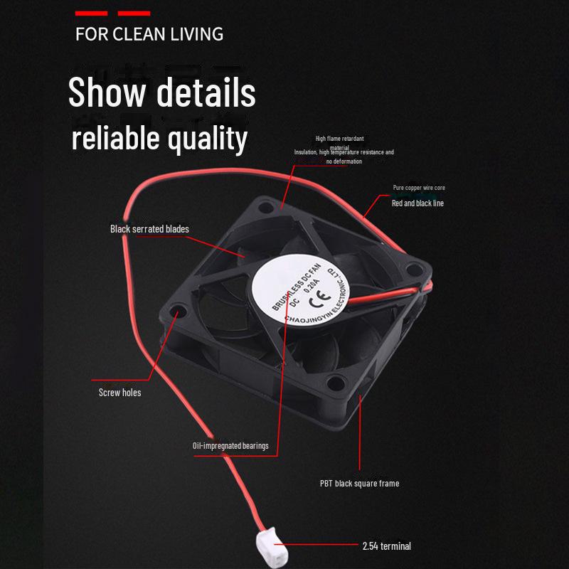 Micro Silent Computer Chassis Cooling Fan, DC5V 4/5/6/8/9/12CM, 12/24V