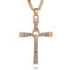 European & American Fashion Rhinestone Cross Clavicle Necklace