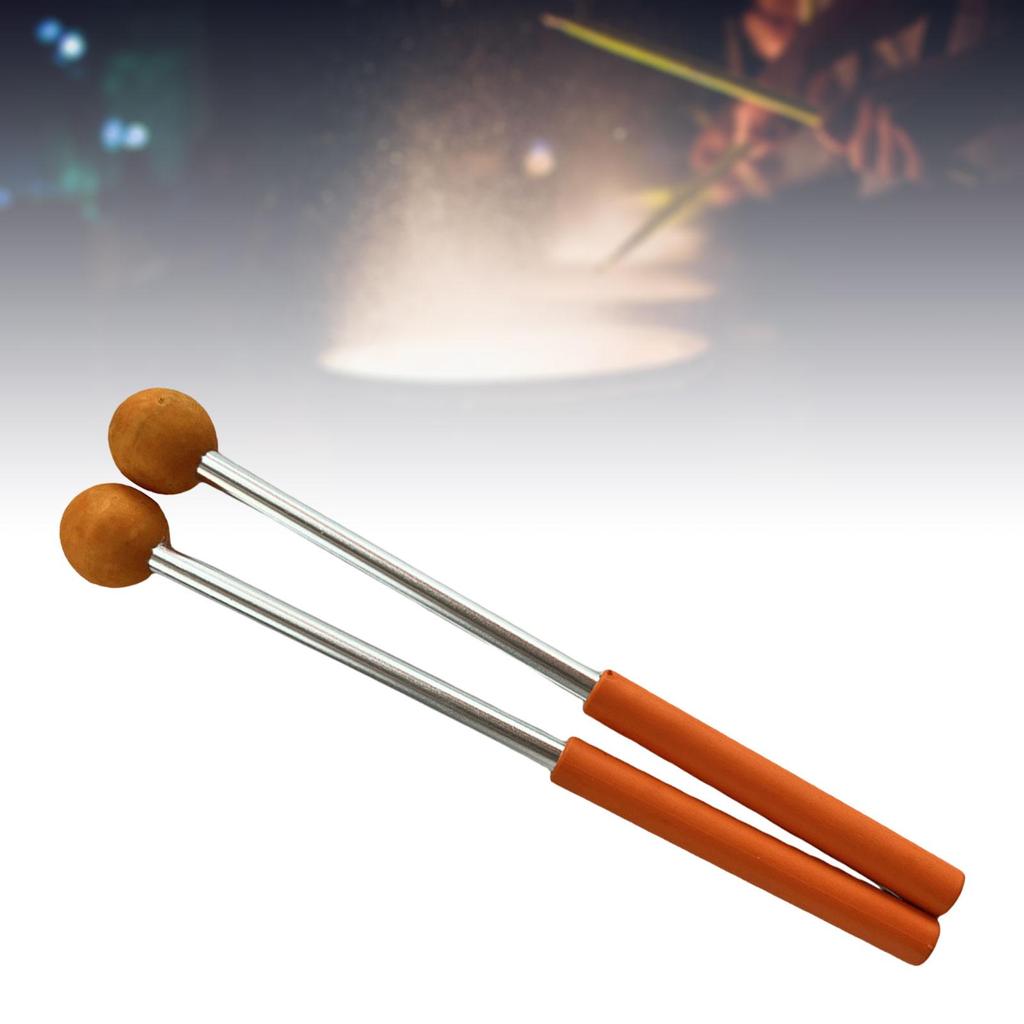 2 шт., ударные палочки, металлический стержень, легкие резиновые головки, барабанные молотки для ксилофона