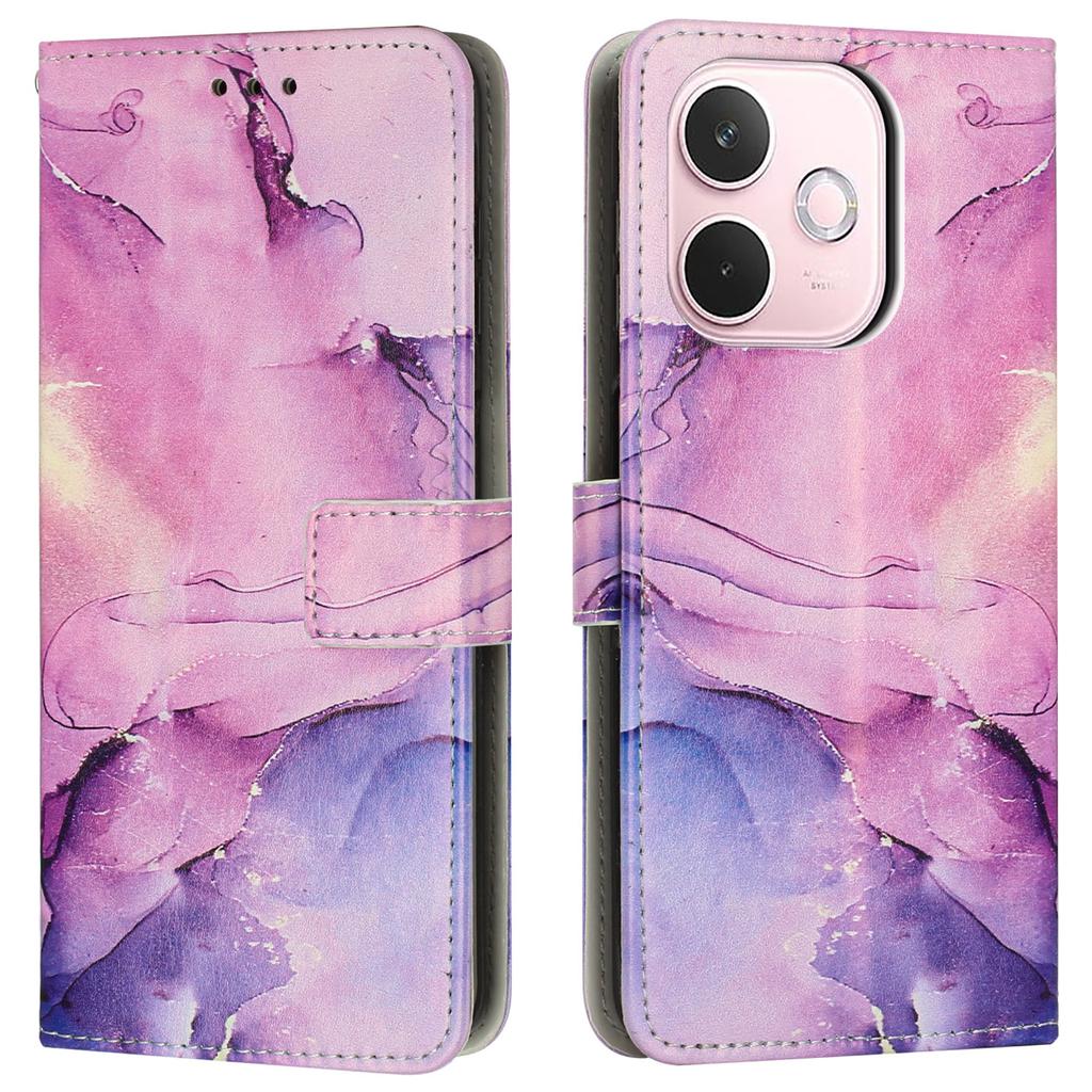 Для Oppo A5 Pro 4G (Глобальный)/5G (Глобальный)/A5 Energy 5G (Китай) Подставка Чехол Мраморный узор PU кожа Кошелек Чехол для телефона