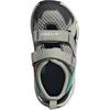 Adidas Terrex Hydroterra Synthetic Leather Fabric Comfortable Soft Sports Non-Slip Wear-Resistant Low-Top Sandals Kids Sandals Gray IH6374