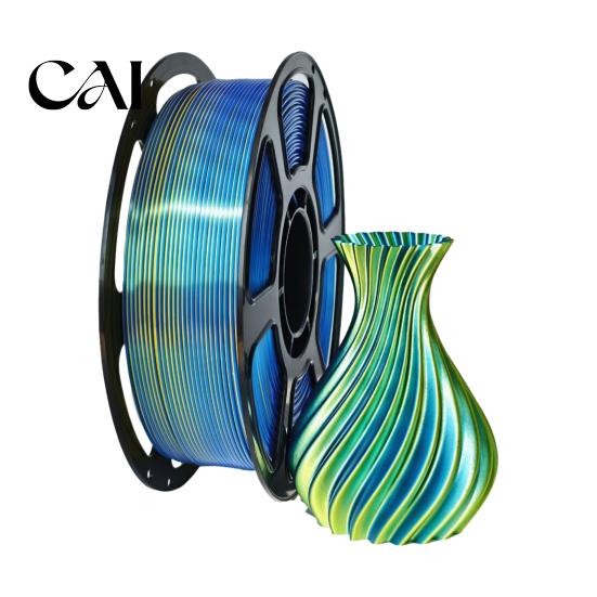 High Temperature Resistant Filament Silk PLA 3D Printer 1.75mm, 1kg Spool Toughness Strong Filament, Satin Finish Multicolor for Models Printing