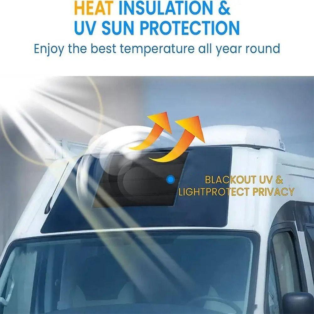 Collapsible Skylight Sunshade Reflective Blackout RV Skylight Shade Interior Sun Protector  Travel
