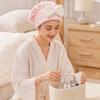 Super Absorbent Drying Cap Hair Towel Wrap with Bow, Women Microfiber Turban, Lightweight Turban for Bath Anti-Frizz Long Thick Curly Fast
