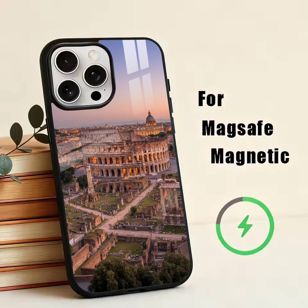 The Colosseum, Rome  Phone Case For iPhone17,16,15,14,13,12,11 Plus,Pro Magnetic For Magsafe Wireless Charging