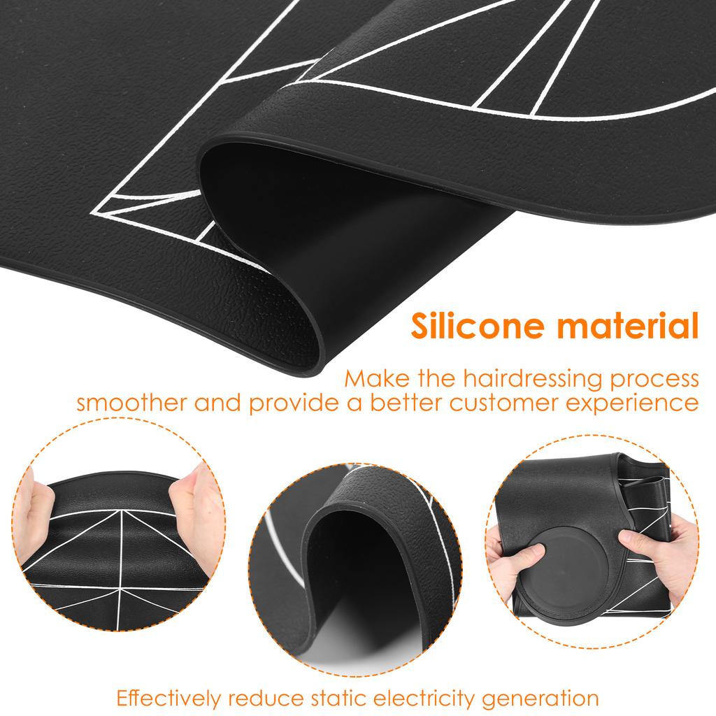 2 шт. Парикмахерские силиконовые накидки Водонепроницаемый защитный воротник Шали для окрашивания волос Подушечки Портативная парикмахерская накладка для стрижки волос для салона дома