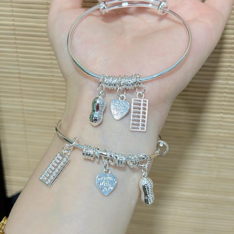 New Maple Leaf Acacia Red Bean Bracelet Women's Glass Bracelet High Color Value Niche Design Ins Gift for Girlfriend