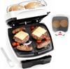 1 Hamburger Grill Maker, Electric Indoor Grill and Press with Non-stick Grill Plates,