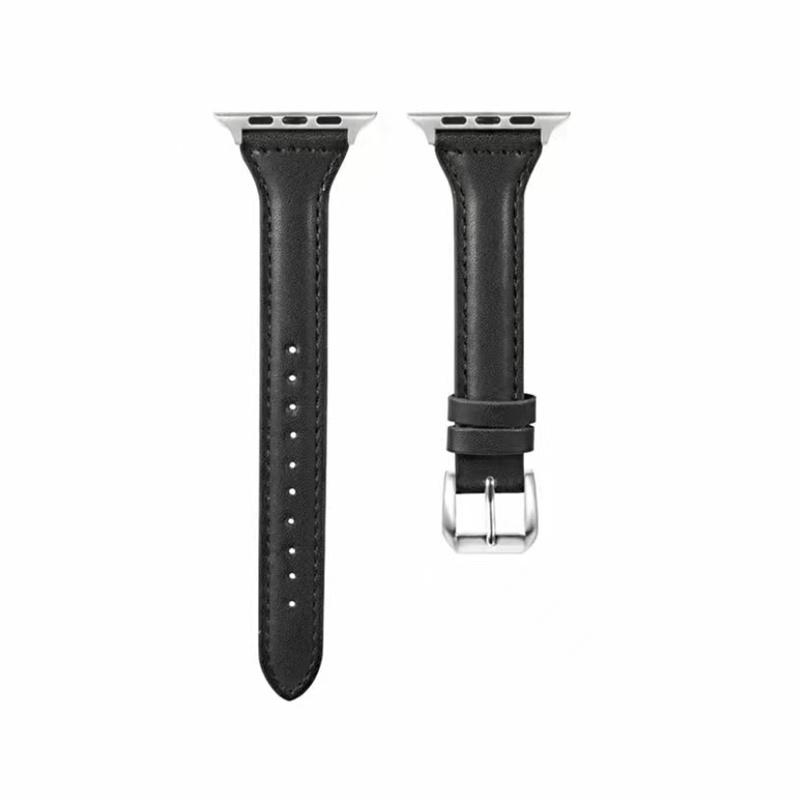 Тонкий кожаный ремешок для Apple Watch Ultra 49 мм Series 8 7 SE 6 5 4 3 2 1 Correa 38 мм/40 мм/41 мм Браслет на запястье iWatch 42 мм/44 мм/45 мм/49 мм Ремешок