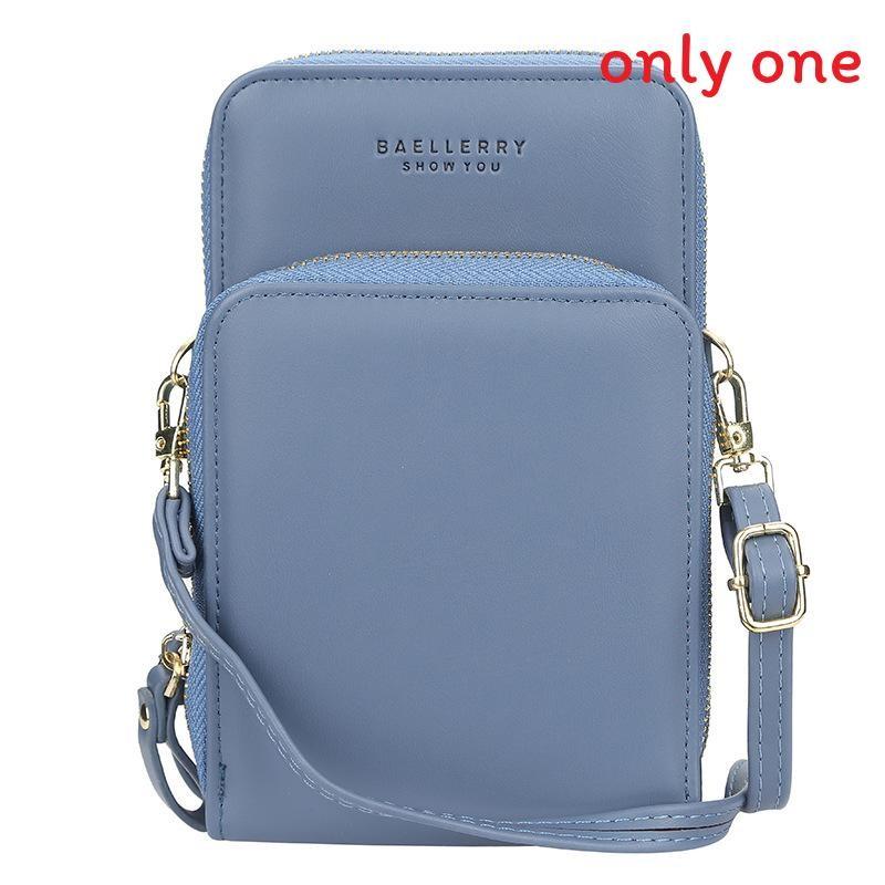 Baellerry Womens Wallet Pu Leather Large Capacity Zipper Crossbody Phone Bag For Daily Use