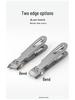 Stainless Steel Wide-Jaw Nail Clippers with Powder Die-Cast Finish for Manicure and Trimming