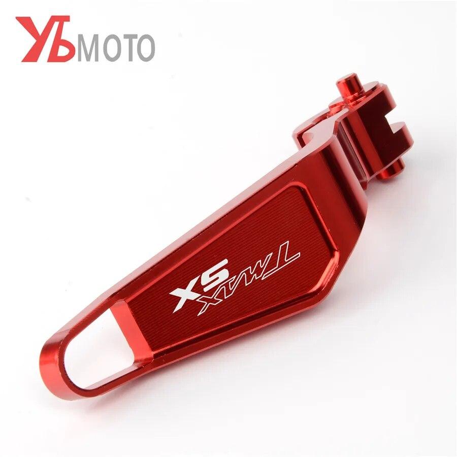 LOGO DX/SX Мотоциклетные аксессуары CNC Алюминиевый рычаг стояночного тормоза для yamaha t-max tmax 530 TMAX530 dx/sx 2017 2018