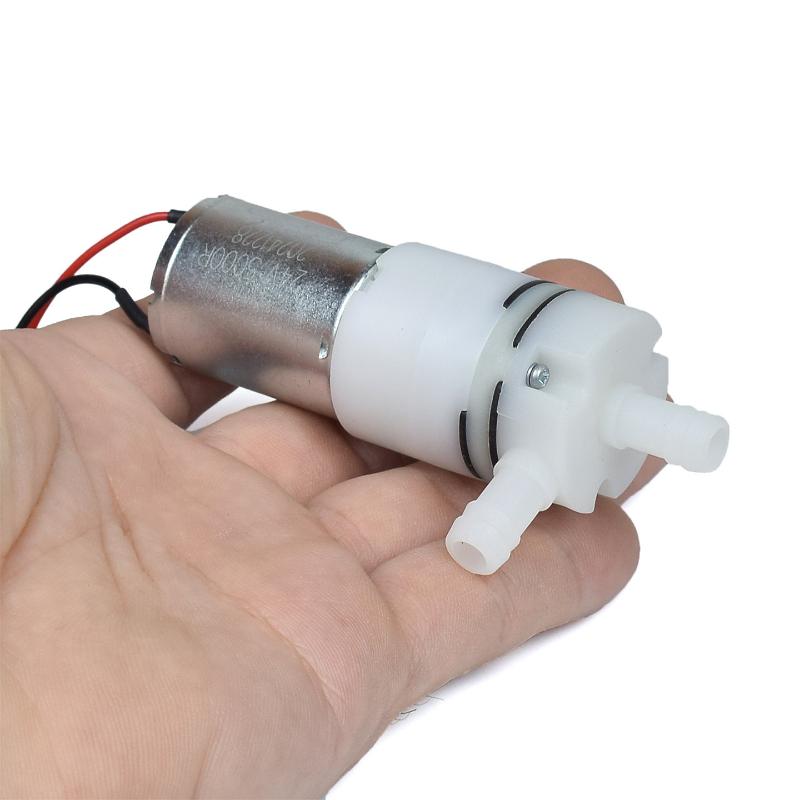 Mini 370 Motor Water Pump Large Flow DC 12V-24V Easy Installation for DIY Aquarium Dispenser Fountain Circulation