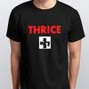 ТРИЖДЫ ФУТБОЛКА Все размеры S M L XL XXL цвета Черный Белый