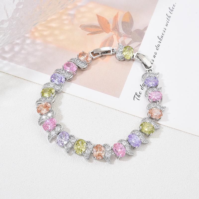Best-selling Womens Zircon Bracelet Colorfast Fashion Live Fox Jewelry