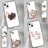 Чехол для телефона с мультяшным котенком, целующим кошку, для iPhone 17 16 15 14 13 11 12 Pro Max mini 15 16 Plus 16e 17 Air Cover Funda