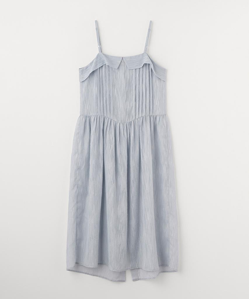 Платье Sheer Ribbon Tie от Selliteiljeu_Синий