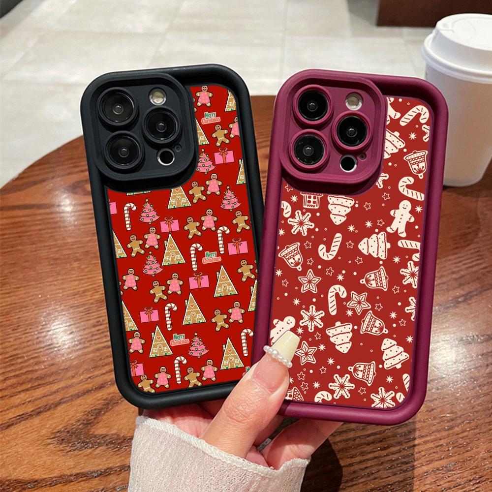 N115 Merry Christmas desig Happy New Year Мягкие чехлы для телефонов Angel Eyes для iPhone 16 15 14 13 11 Pro Max 8 7 6s Plus 12 mini XR XS Max Противоударный чехол