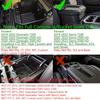 For GMC Sierra 2500HD 3500HD Silverado 1500 Center Console Armrest Organizer Tray Durable ABS Black Storage Box With Divider