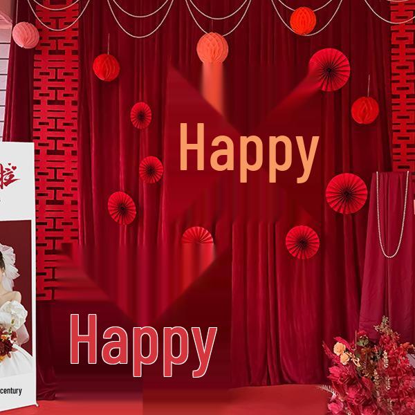 Outdoor Rustic Wedding Decor Set: Courtyard Backdrop & Reception Photo Area.