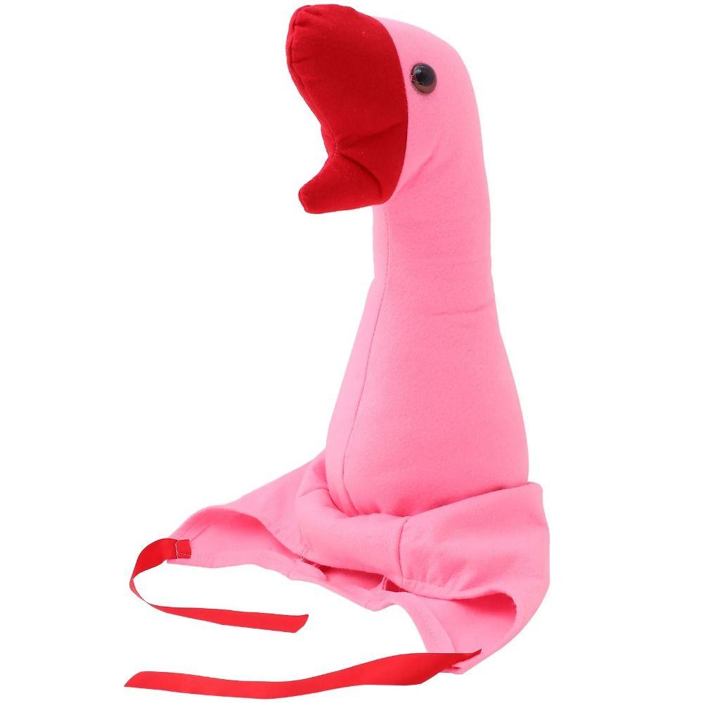 Plush Halloween Party Hat Creative Cartoon Goose Hat Big Goose Headgear Cosplay Costume