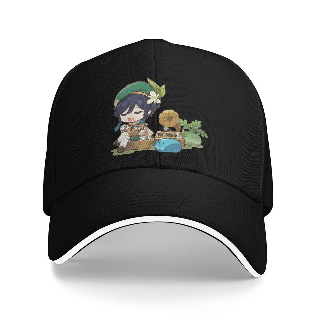 Diluc Genshin Impact Classic Baseball Caps Casual Sandwich Hat Unisex Polyester Dad Hat Fishing