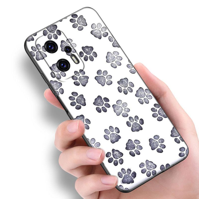 Dog Paw Best Friends Phone Case For Xiaomi POCO F2 F3 M2 M3 M4 X3 X4 Pro NFC F4 GT 5G F1 X2 C3 C31 C40 M5S Soft TPU Black Cover
