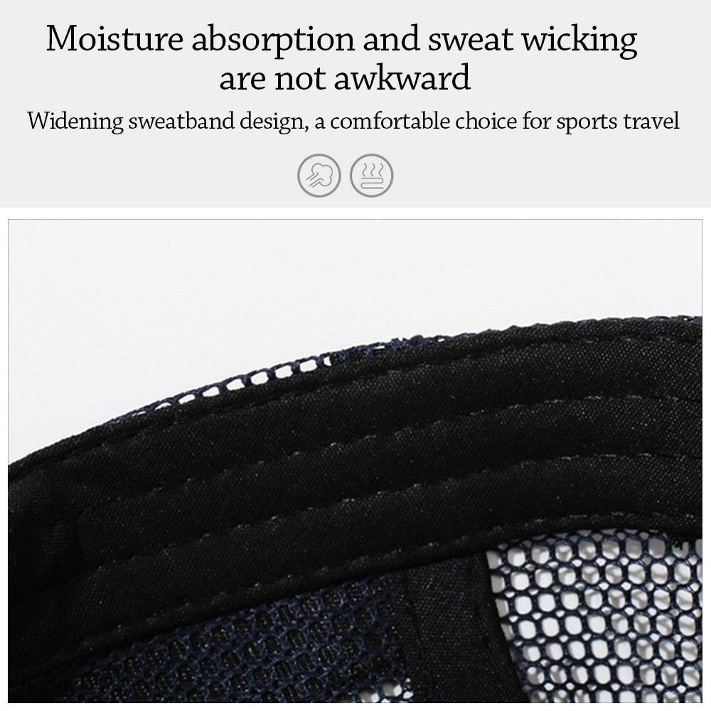 Summer Sun Hat Mesh Visor Casual Baseball Cap for Men Women