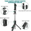 3 In 1 Selfie Stick Phone Tripod Extendable Monopod with Bluetooth Remote for Smartphone Selfie Stick