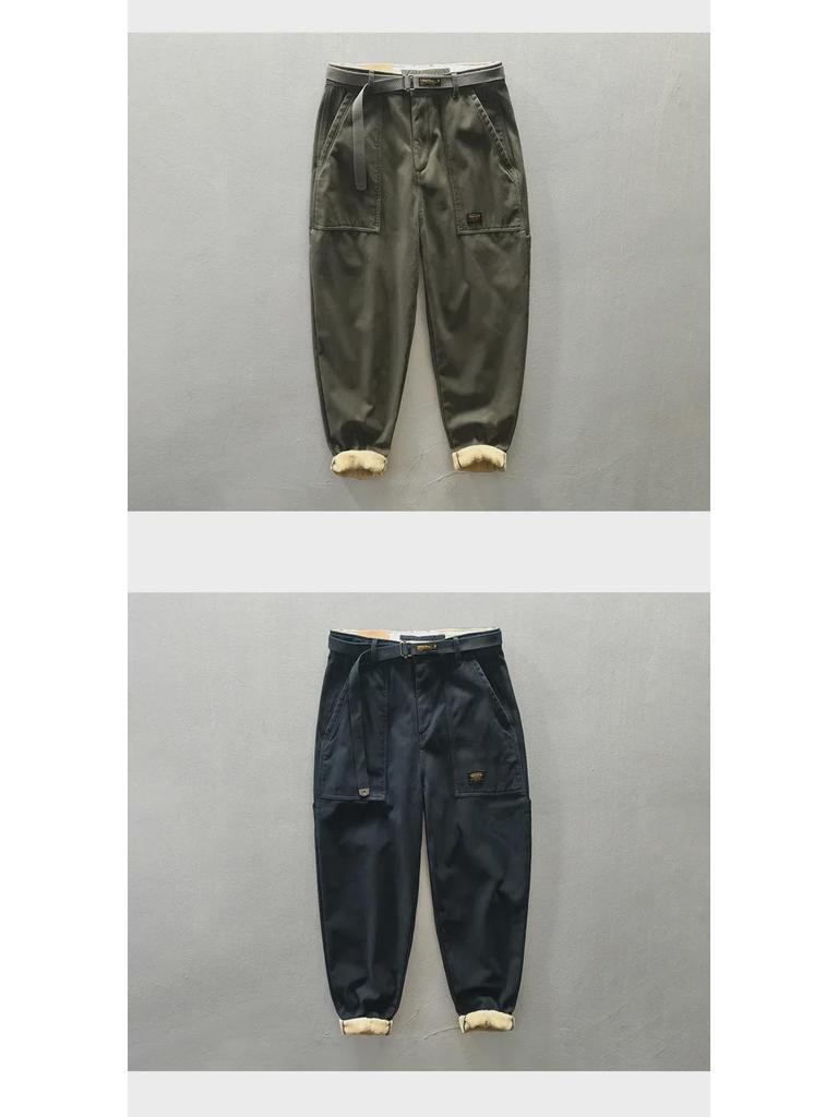 Z378 Autumn/Winter Workwear Casual Plus Velvet Trousers