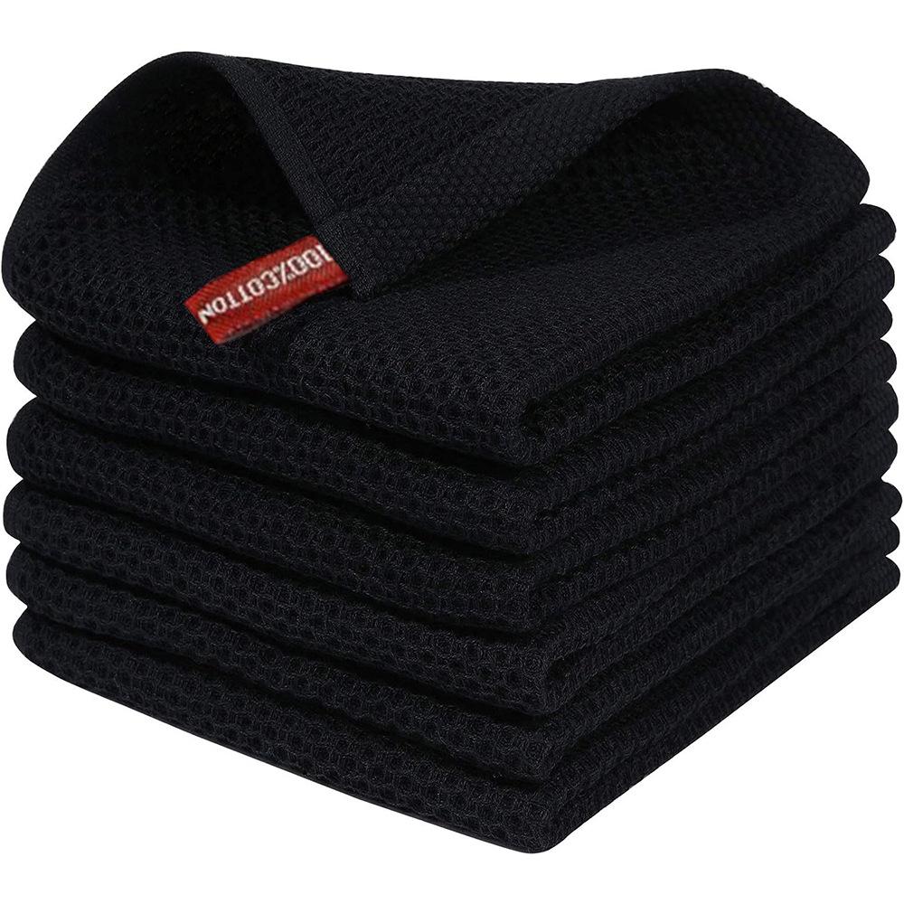 Хлопковые кухонные салфетки Быстросохнущие кухонные полотенца для мытья посуды Сотовые кухонные тряпки Супермягкие и впитывающие Бытовые чистящие салфетки CDN