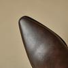 Black Brown Women Mid Calf Boots High Square Heel Small Big Size 32 48