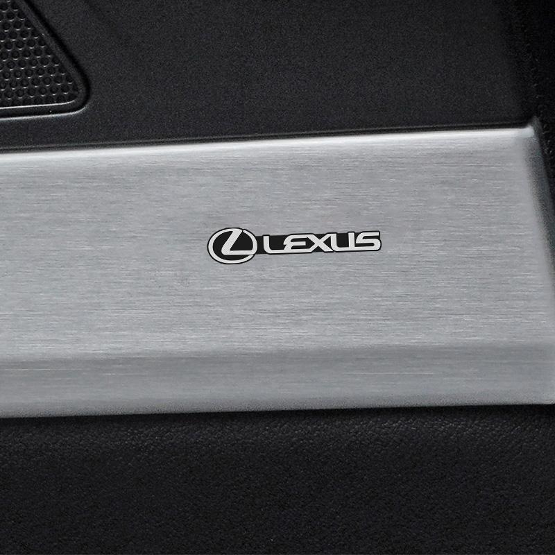 5Pcs Aluminum Car Audio Speaker Badge Decal Accessories For Lexus F-SPORT ES RX NX LS UX LM LX GX LC RZ IS CT GS RC HS SC TX LBX AET1