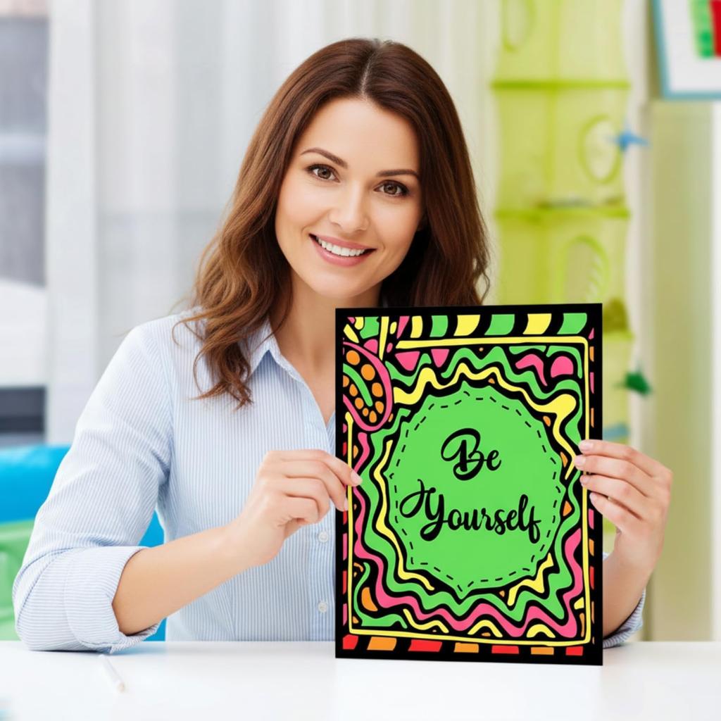 Yeaqee 36 Pcs Fuzzy Velvet Coloring Poster 8 x 10 Inches pirational Quotes Positive Velvet Art Poster Ideal for Family Time Crafts Coloring Care